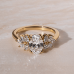 4 Carat Diamond Ring on Finger